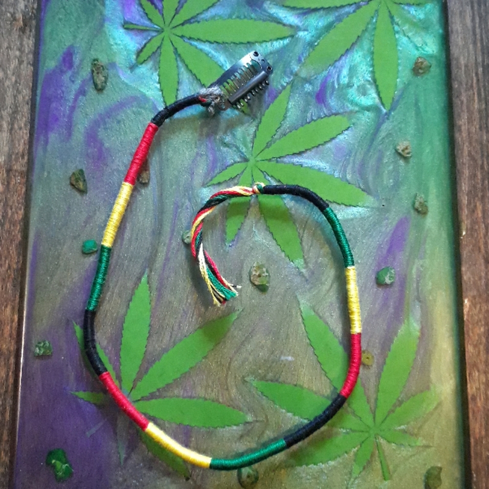 Festival hairwrap rasta clip in
